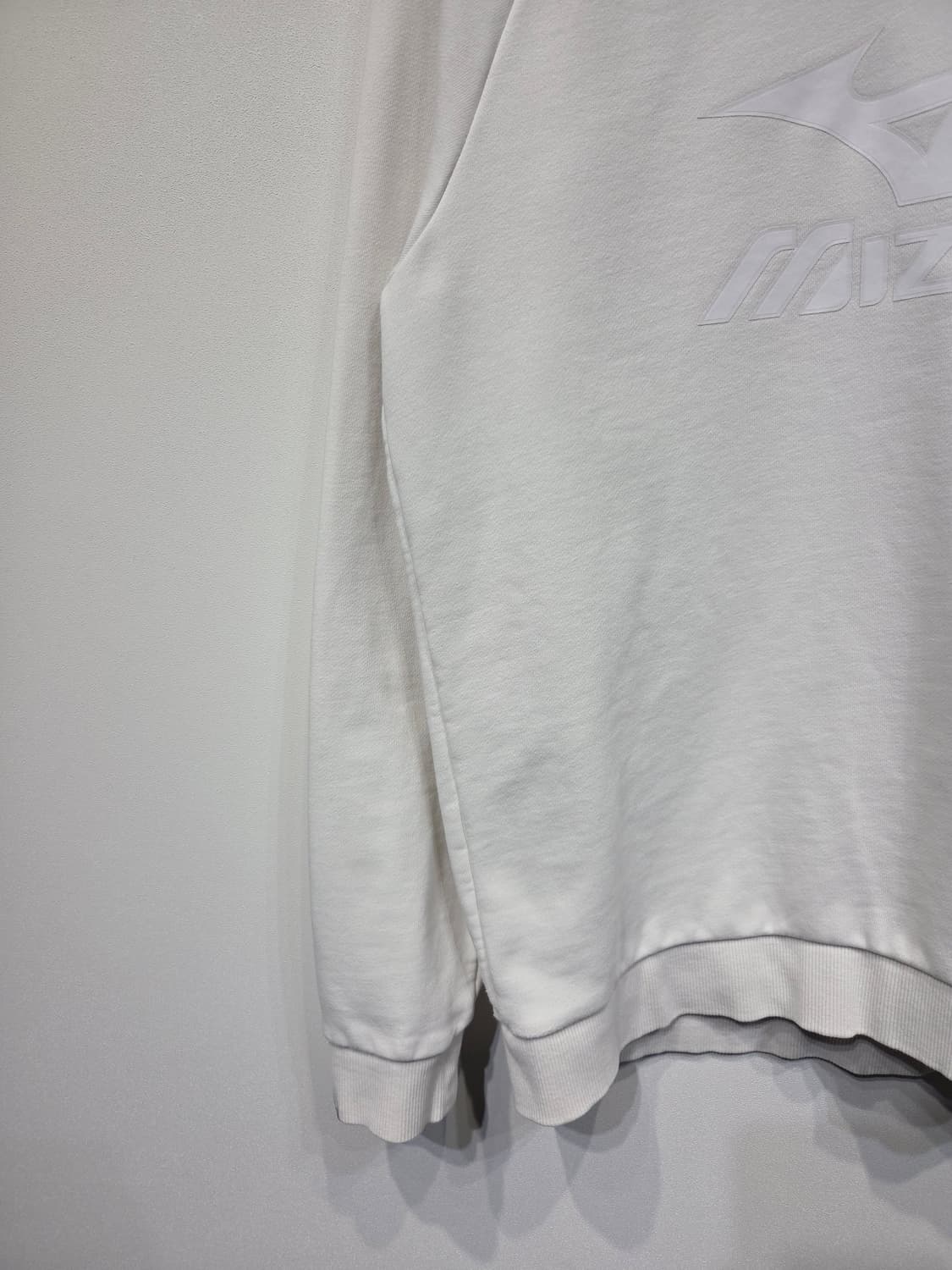 Mizuno 미즈노 화이트 빅로고 라글란 맨투맨 상품이미지4