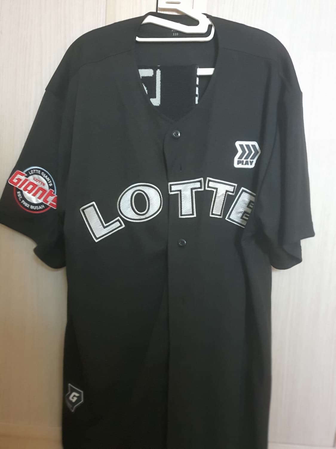 롯데자이언츠 올드 블랙 어센틱 110 노마킹 상품이미지1