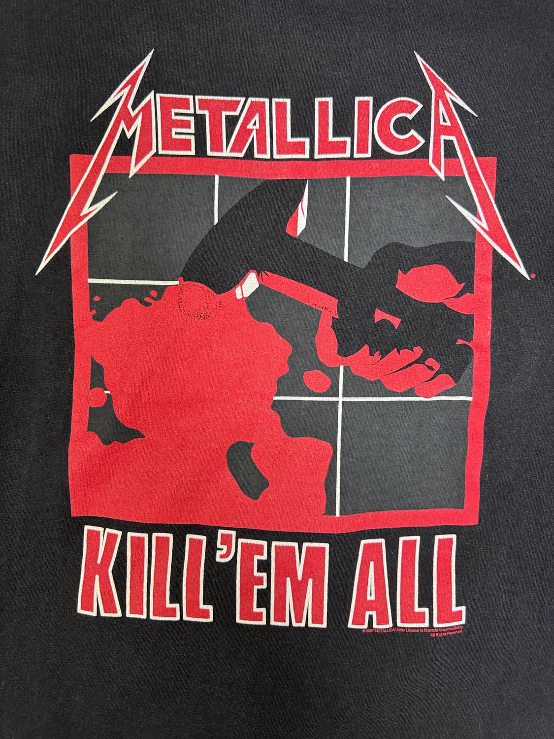 빈티지 00s 메탈리카 1집 KILL EM ALL 그래픽 티셔츠 L 상품이미지2