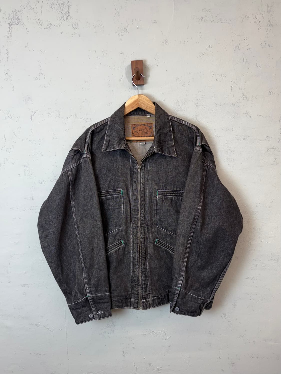 90s 빈티지 흑청 워크자켓 상품이미지1