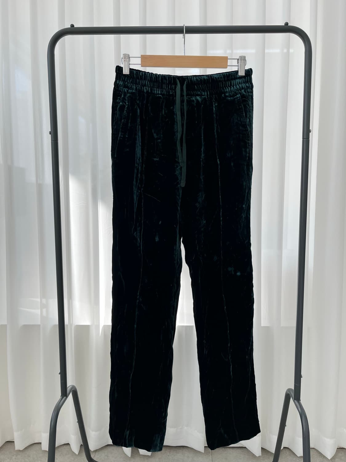 톰포드 벨벳 밴딩 팬츠 다크 그린 36 상품이미지1