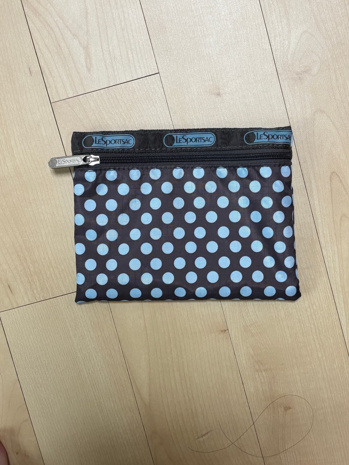 레스포삭 초코 민트 땡땡이 크로스바디백(호보백)+파우치 세트 상품이미지2