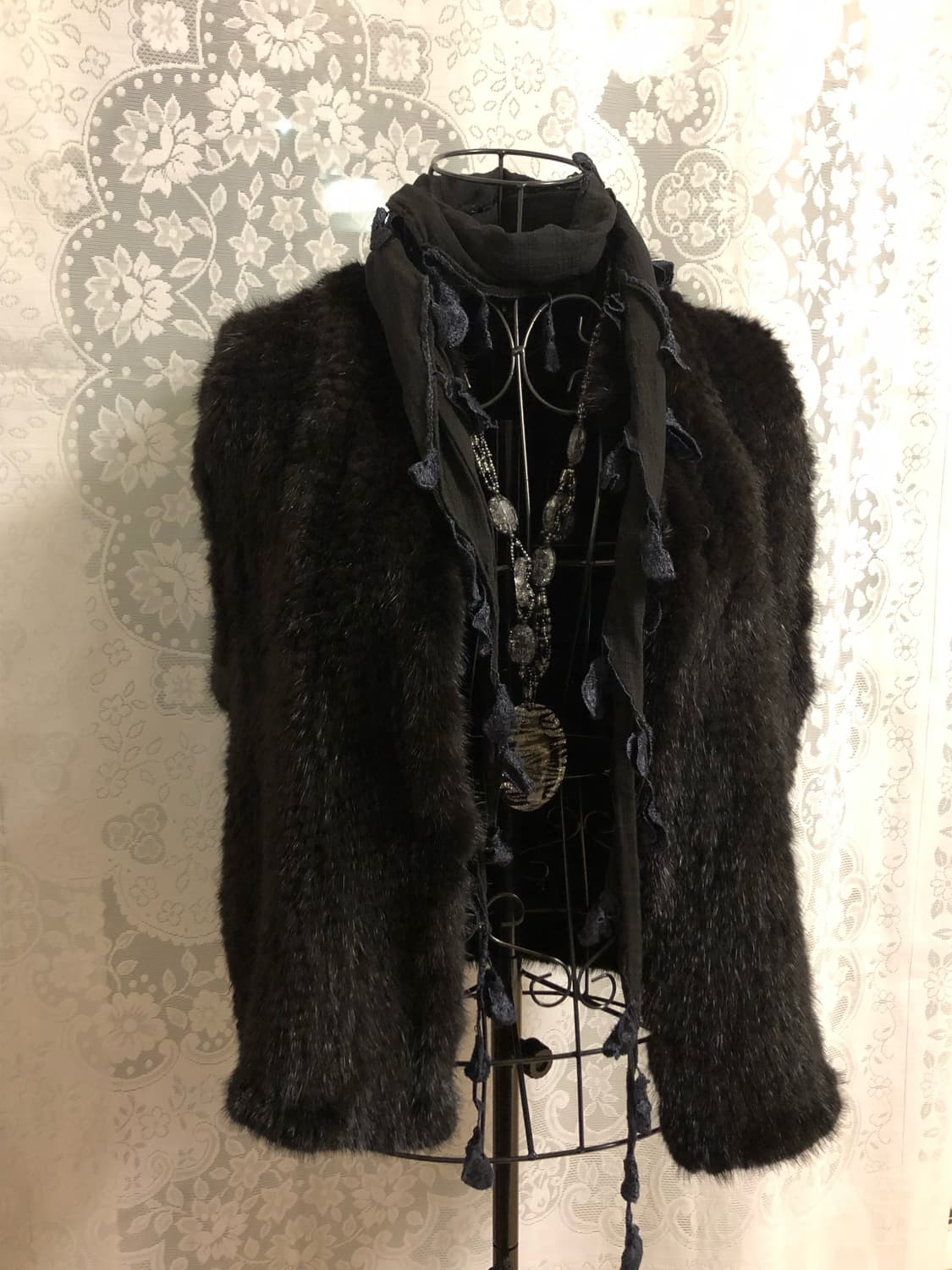 빈티지 퍼 베스트 상품이미지1