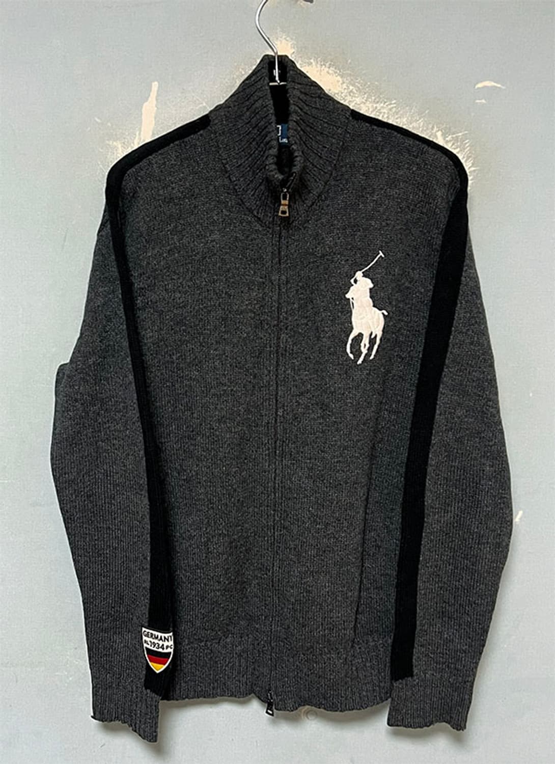 POLO 폴로 독일 남자 울 니트집업 추동복 투웨이 M 95-100 상품이미지1