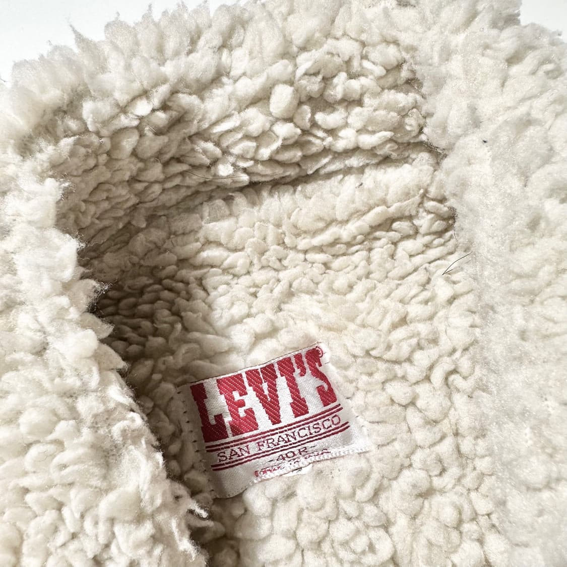 70‘s USA 리바이스 쉐르파 데님 트러커 자켓 상품이미지4