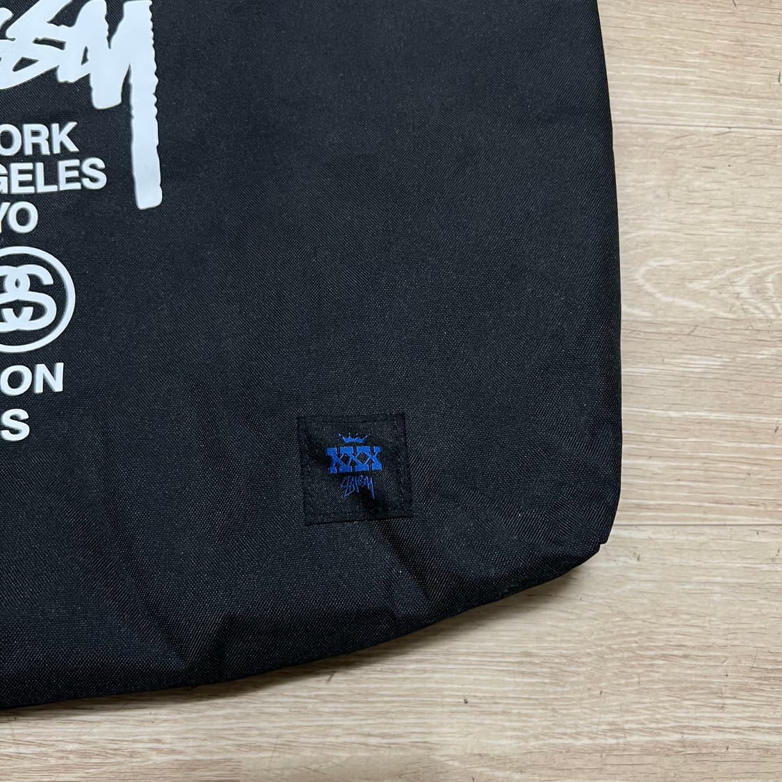 스투시 일본 무크지 잡지 부록 토트백 크로스백 [블랙/블루] 상품이미지3