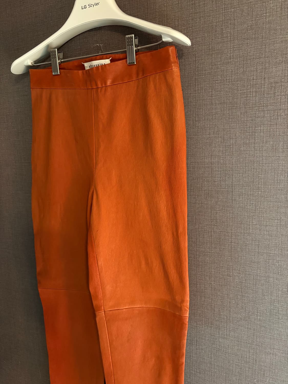 마르지엘라 레더 팬츠 오렌지 브라운 40 상품이미지8