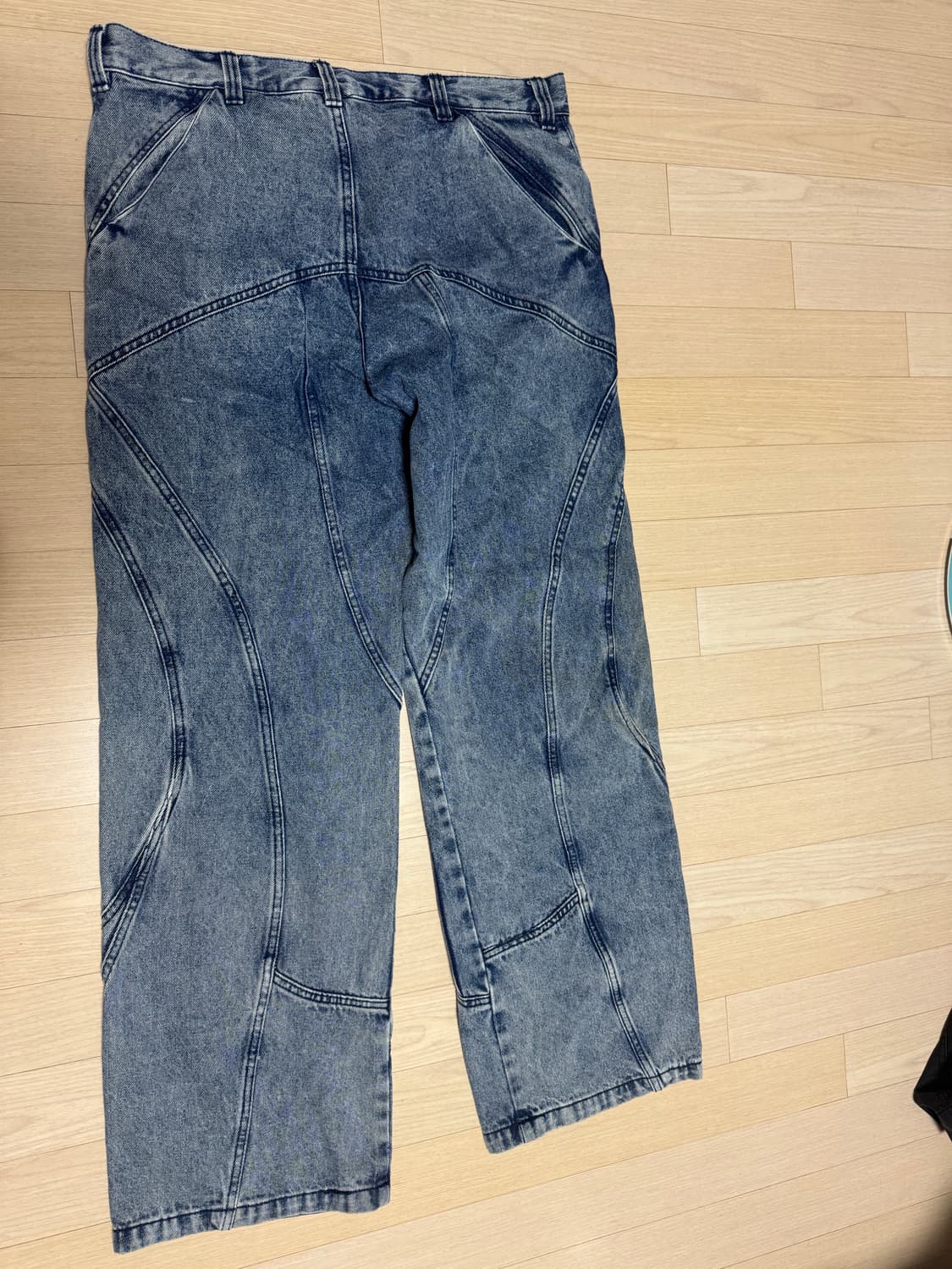 노매뉴얼 빈티지 워싱 데님 팬츠 L 상품이미지2