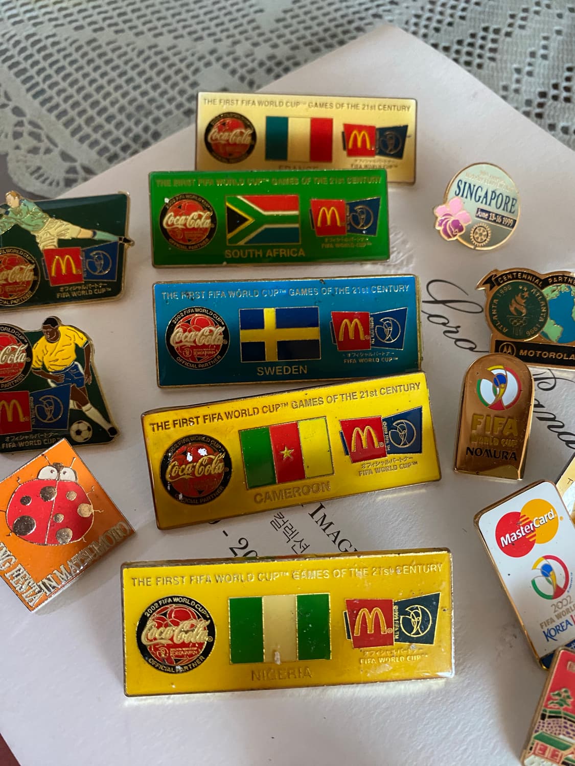 월드컵 피파 기념 맥도날드 코카콜라 기념 뱃지 상품이미지4