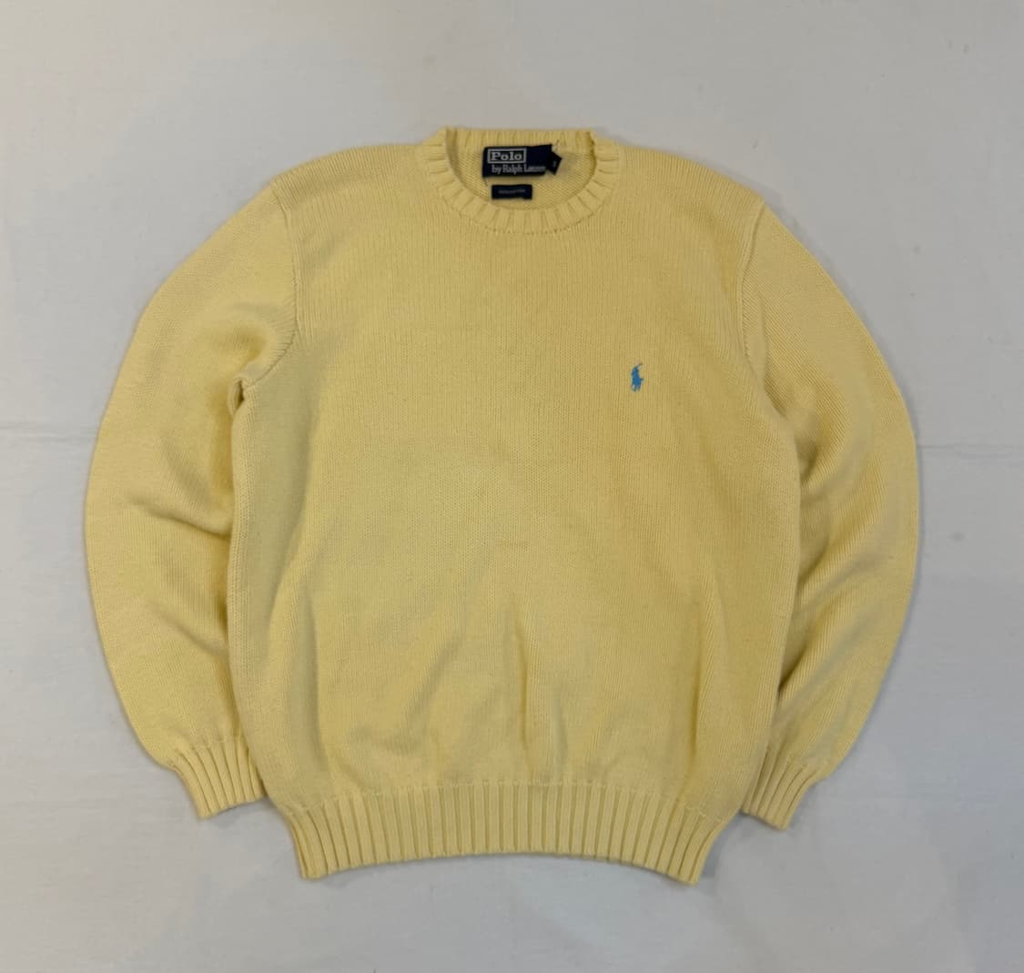 폴로 랄프로렌 코튼 니트 옐로우 상품이미지1