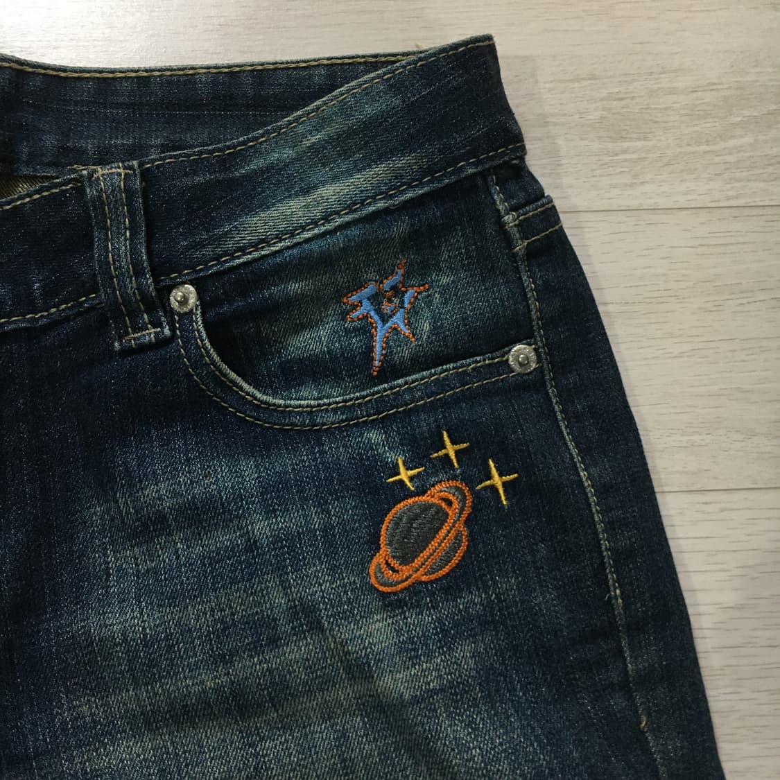 디젤 자수 부츠컷 데님 청바지 상품이미지4