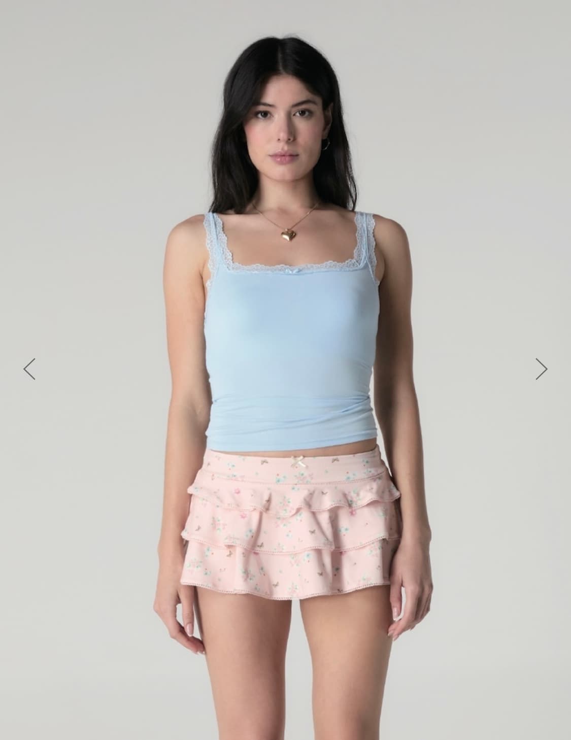 글로니 루비 레이스 캐미솔(베이비블루) 상품이미지1