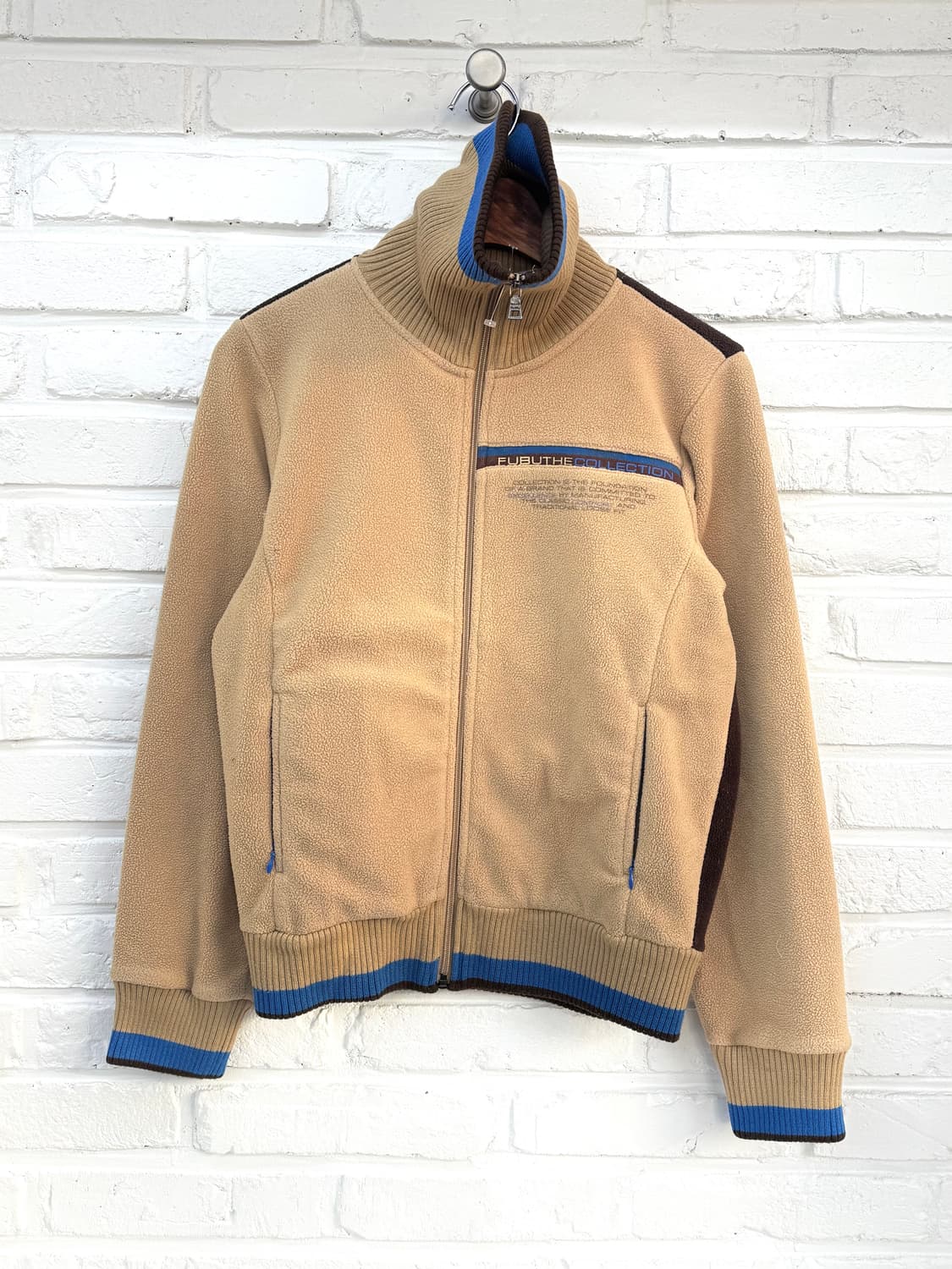 후부 레이디 베이지 하이넥 플리스 자켓 상품이미지3