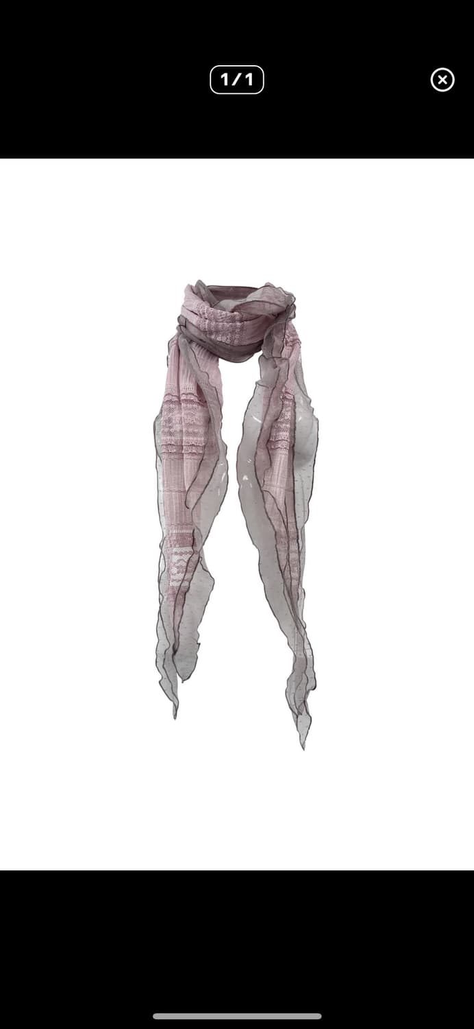 체메씨 스카프 베리 밀크티 핑크 상품이미지1