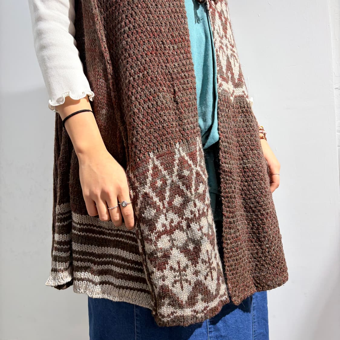 Cube Sugar 노르딕 니트 원피스 상품이미지3