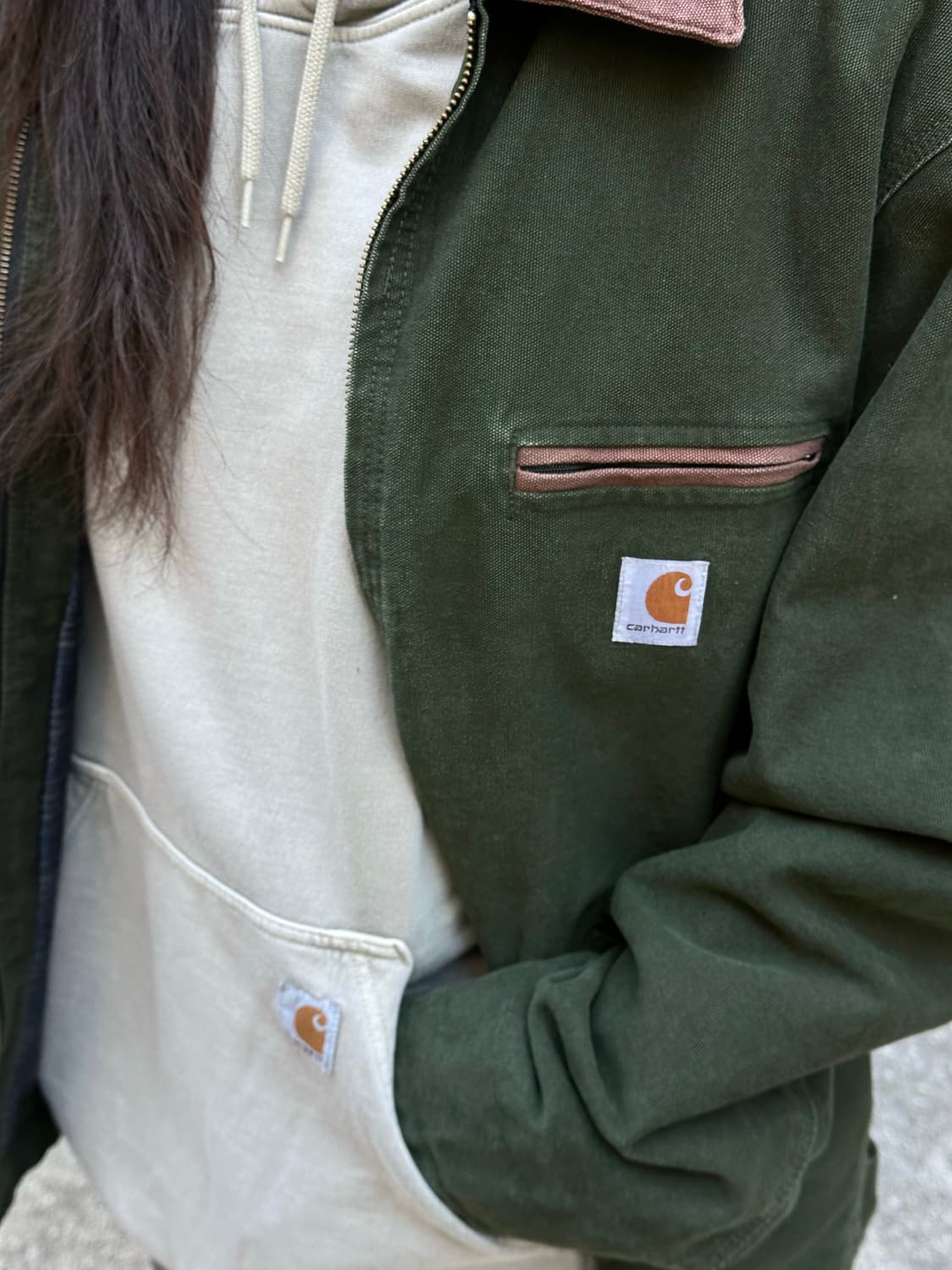 칼하트 디트로이트 자켓 칼하트 후드집업 칼하트 카펜터 코디 상품이미지5