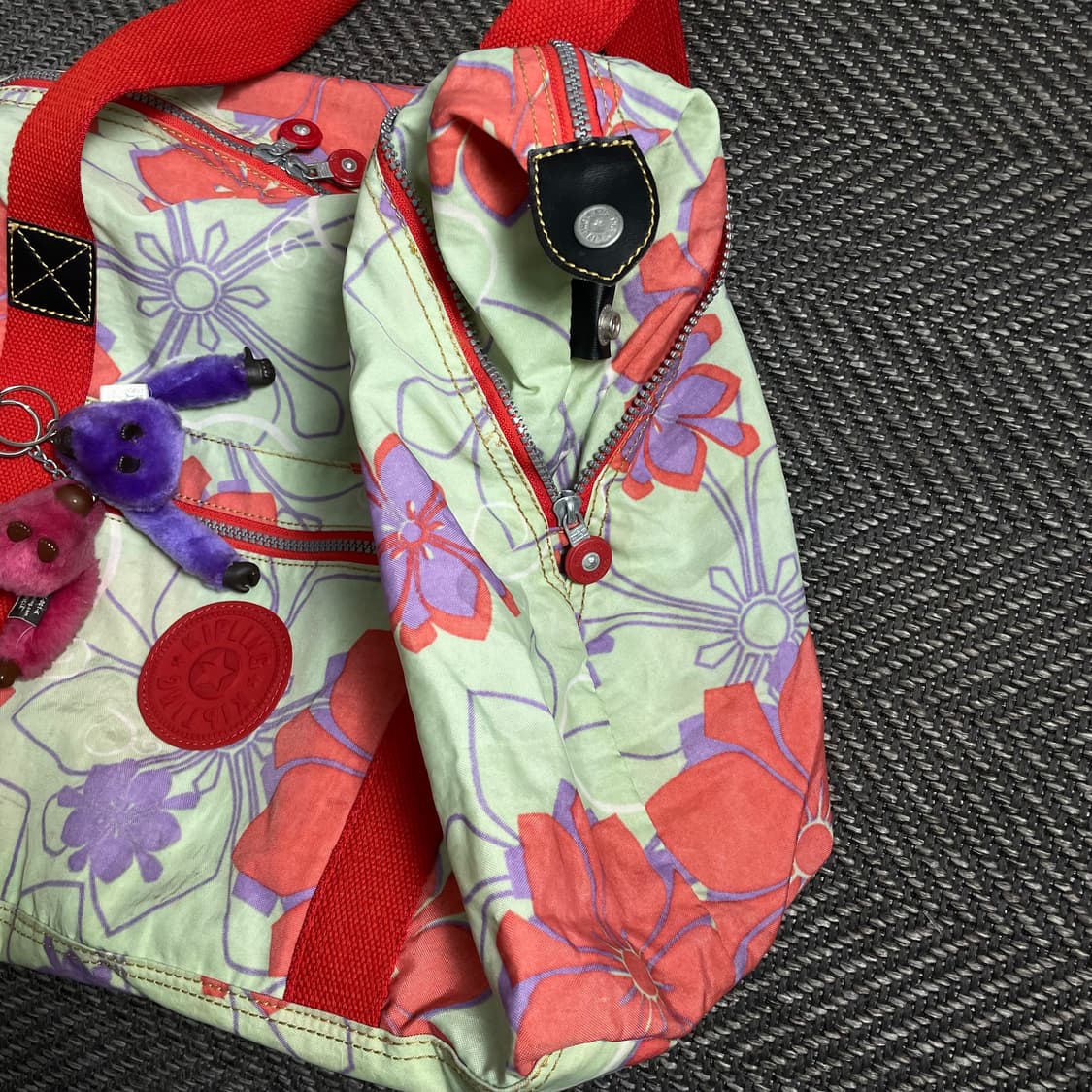 00s 키플링 y2k 더블 키링 플라워 토트백 y 4888 상품이미지3