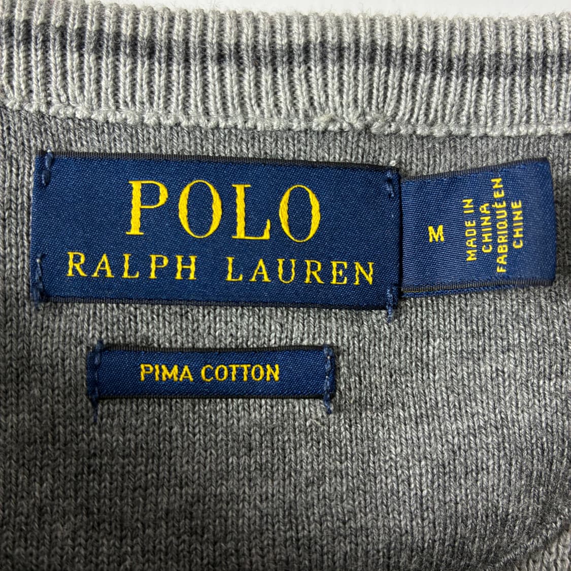 Polo  폴로 랄프로렌 자수 피마코튼 그레이 니트  상품이미지5
