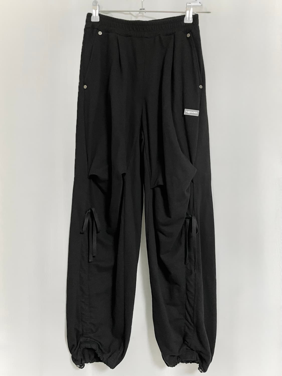 허그유어스킨 와이드 조거팬츠 HS ver 블랙 상품이미지6