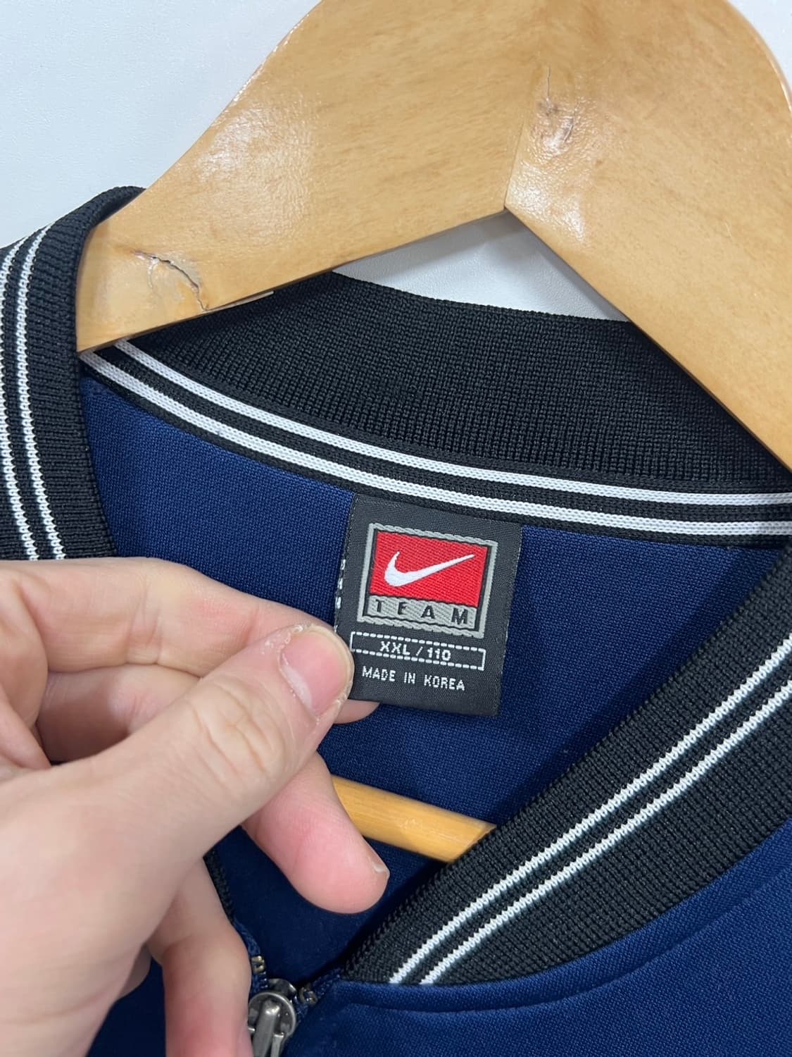 00s 나이키 올드스쿨 사이드라인 스우시 집업 져지 상품이미지3