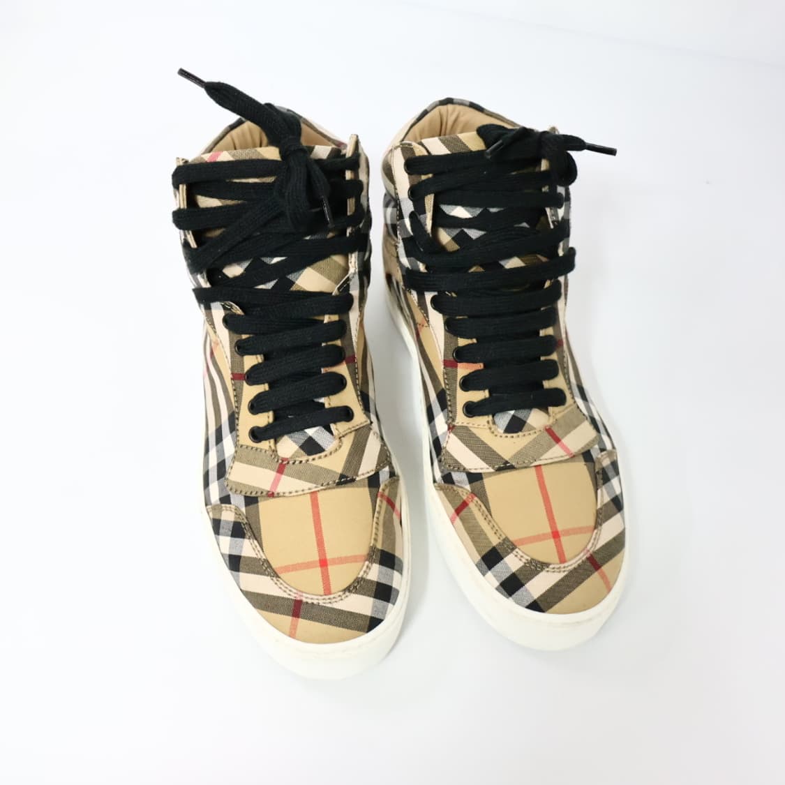 버버리 체크 하이탑 스니커즈 37/230 상품이미지8
