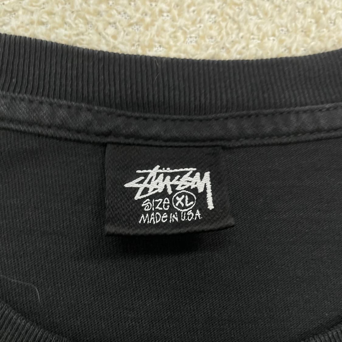 스투시 Stussy 피그먼트다이드 클래식 기어 반팔티 블랙 상품이미지5