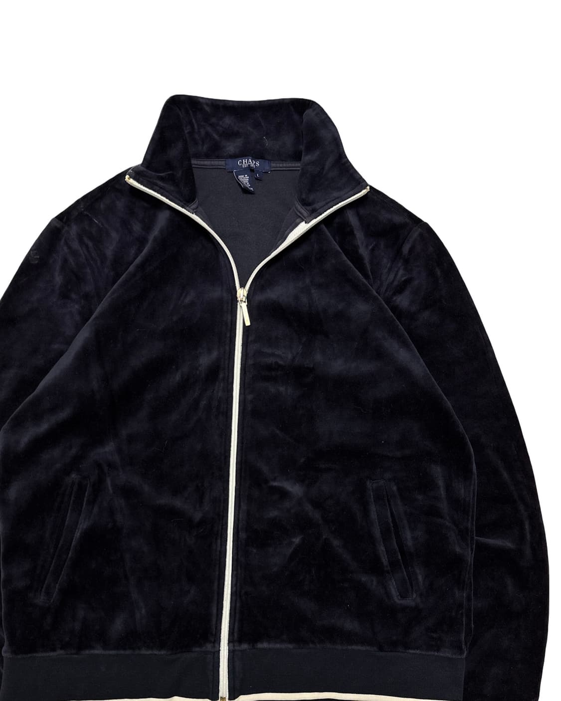 챕스 랄프로렌 네이비 벨벳 집업 상품이미지2