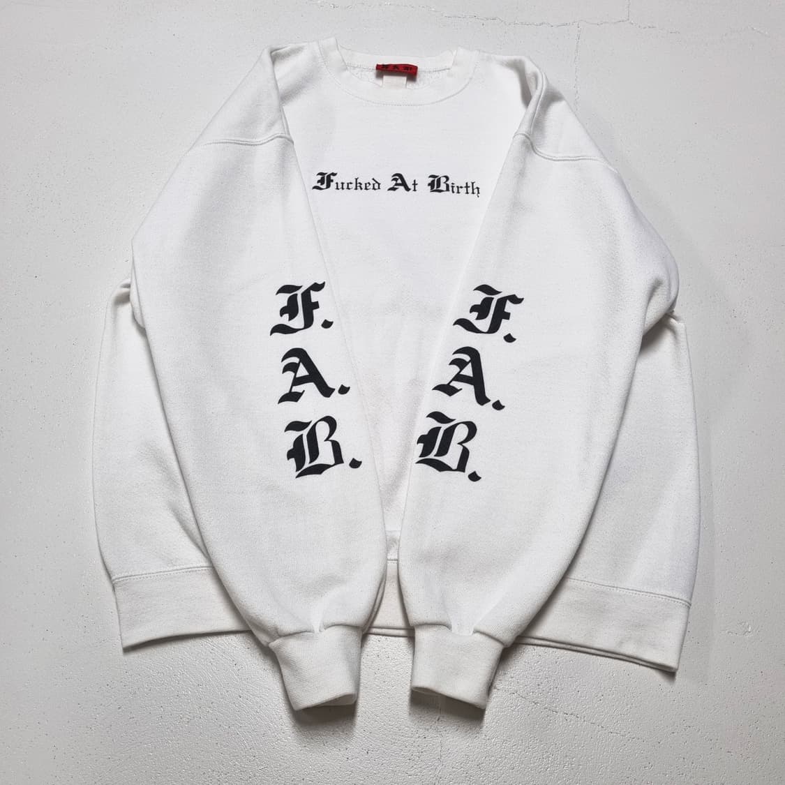 90S F.A.B 고딕 레터링 맨투맨 - M 상품이미지1