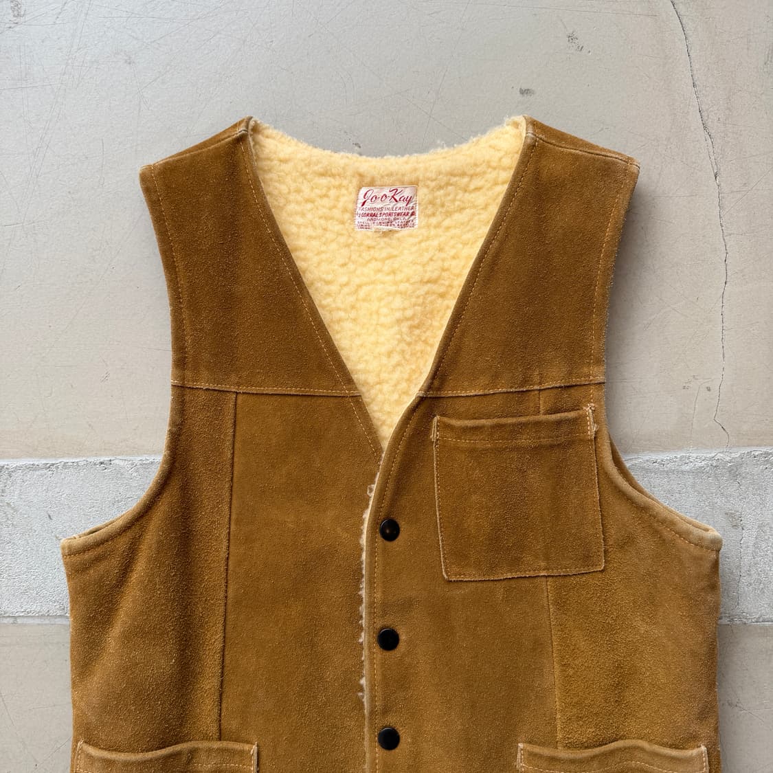 60s usa 스웨이드 베스트 상품이미지3