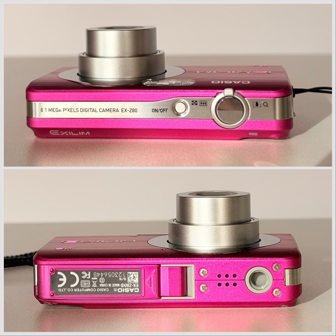 💖카리나 최예나 토모토모픽 💖카시오 엑슬림 EX-Z80 핑크 디카 상품이미지7
