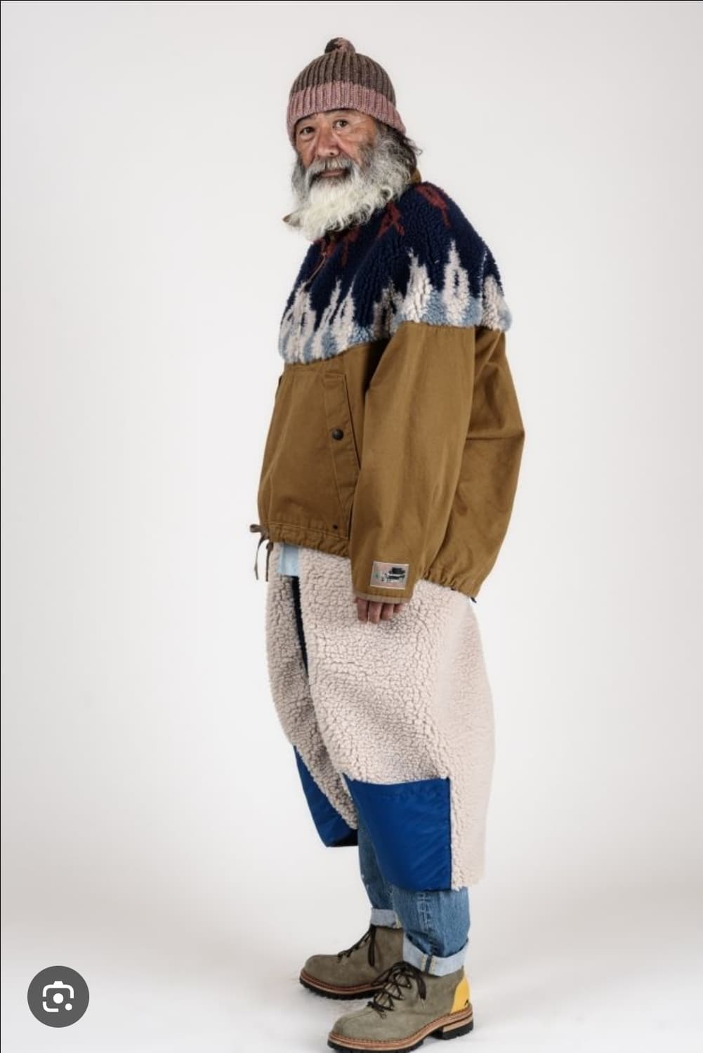 (미사용) 캐피탈(KATIPAL) 레이즈 엔 팜 풀오버 플리스 아노락 상품이미지3