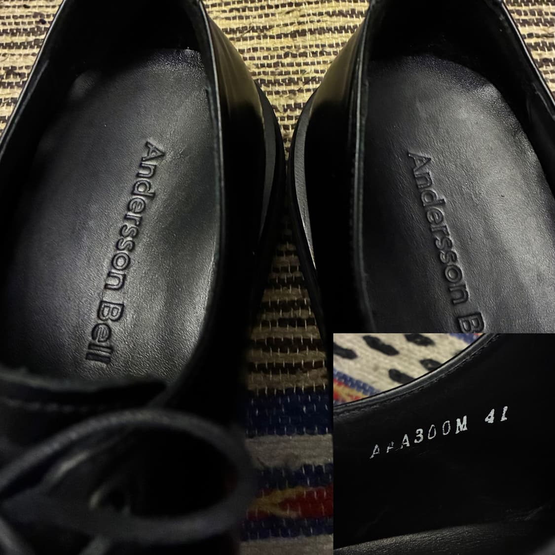 (41/260)앤더슨벨 스퀘어 마틴 더비슈즈 로퍼 블랙 상품이미지9