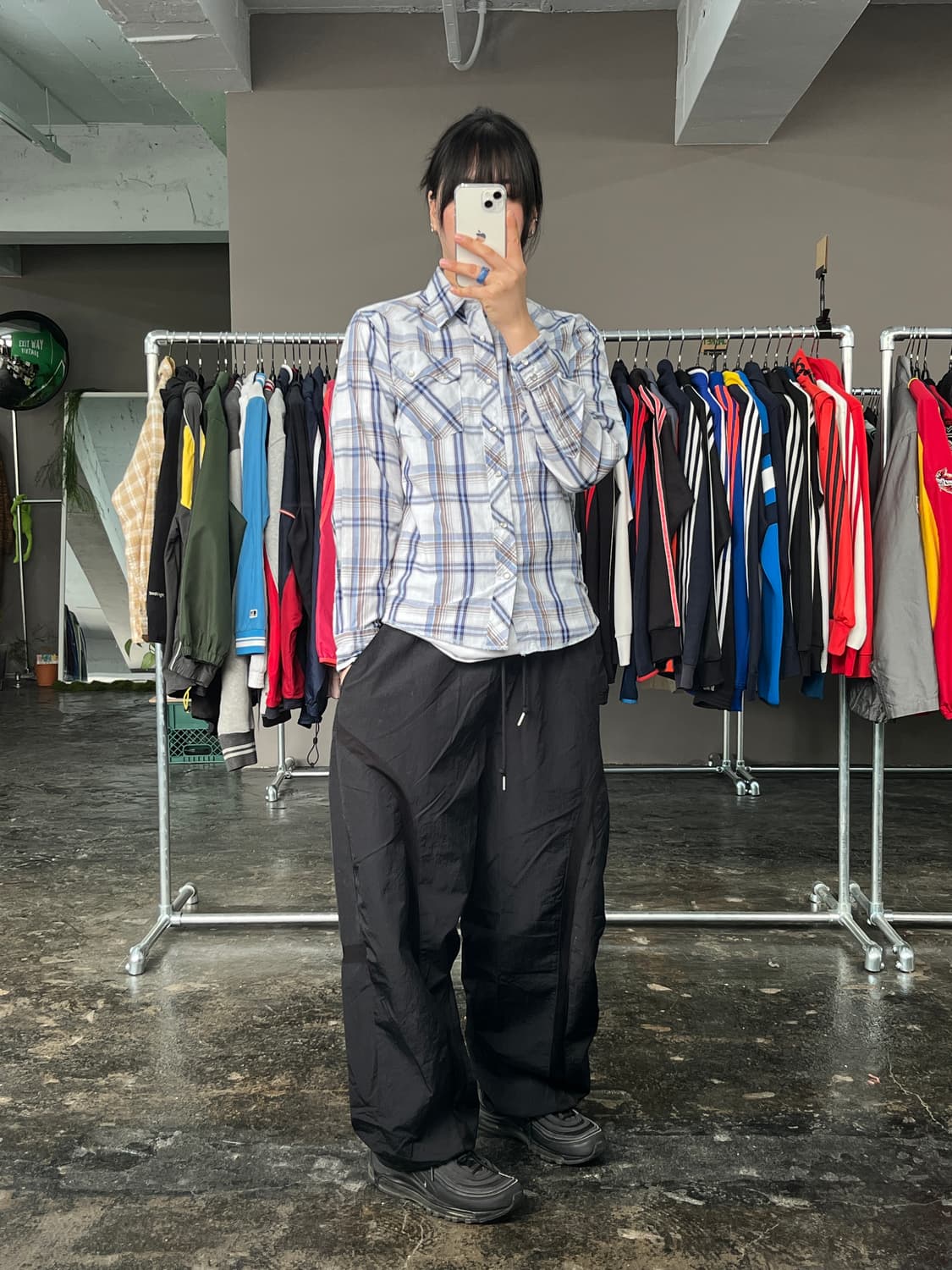 랭글러 웨스턴 체크 셔츠  상품이미지4