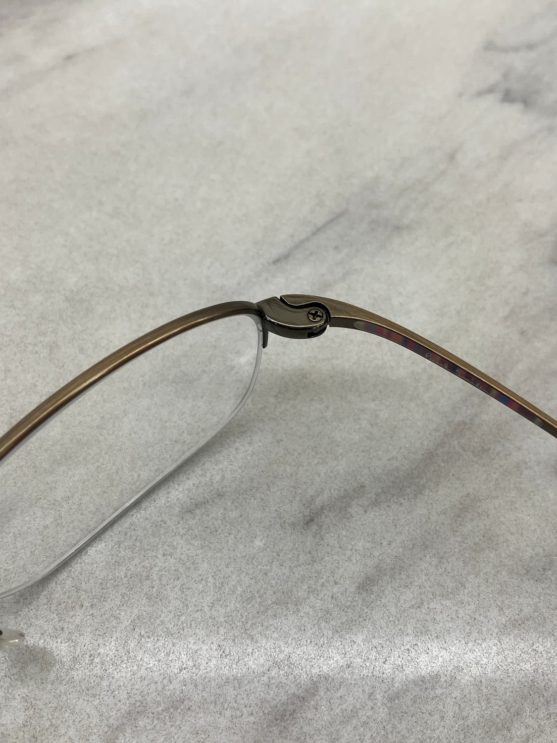 폴 스미스 Paul Smith 엔틱 황동 소프트 스퀘어 반무테 상품이미지3