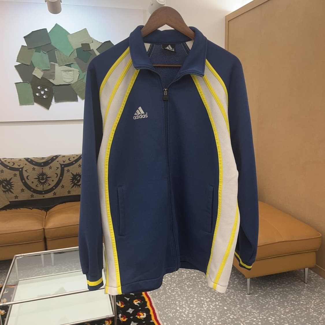 아디다스 레트로 베스킷볼 래글런 배색 져지 집업 100 C07201 상품이미지3