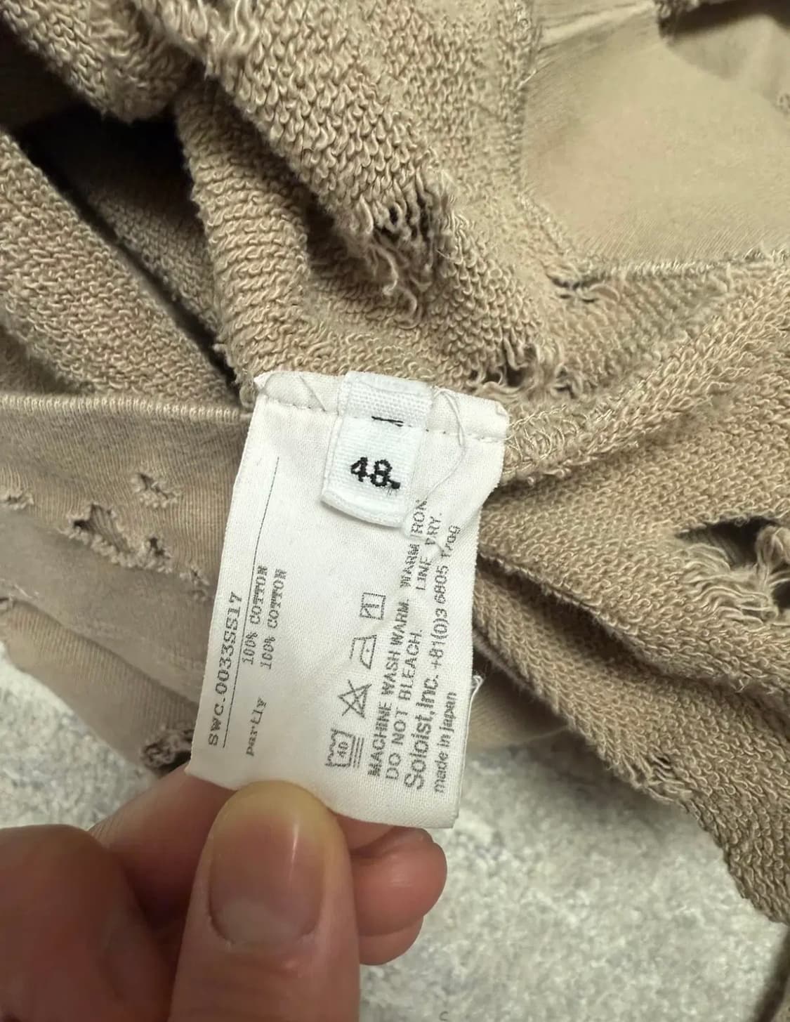 솔로이스트 그런지 스웻 48 상품이미지5