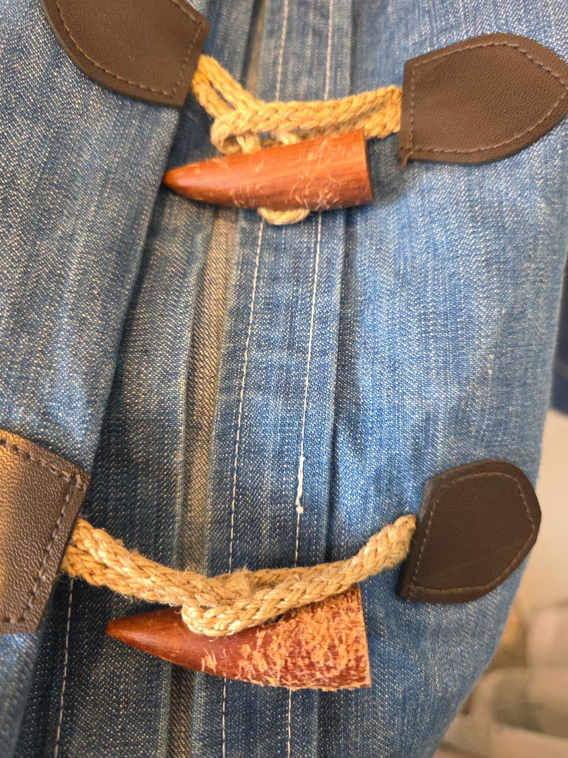 빈티지 AUB 데님 셔츠 가디건 청자켓 상품이미지5