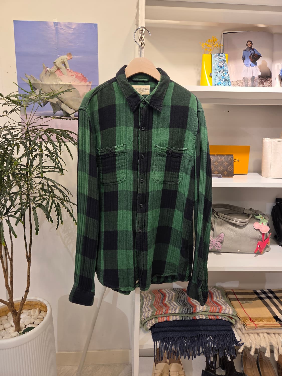 랄프로렌 체크 코튼 셔츠 상품이미지1