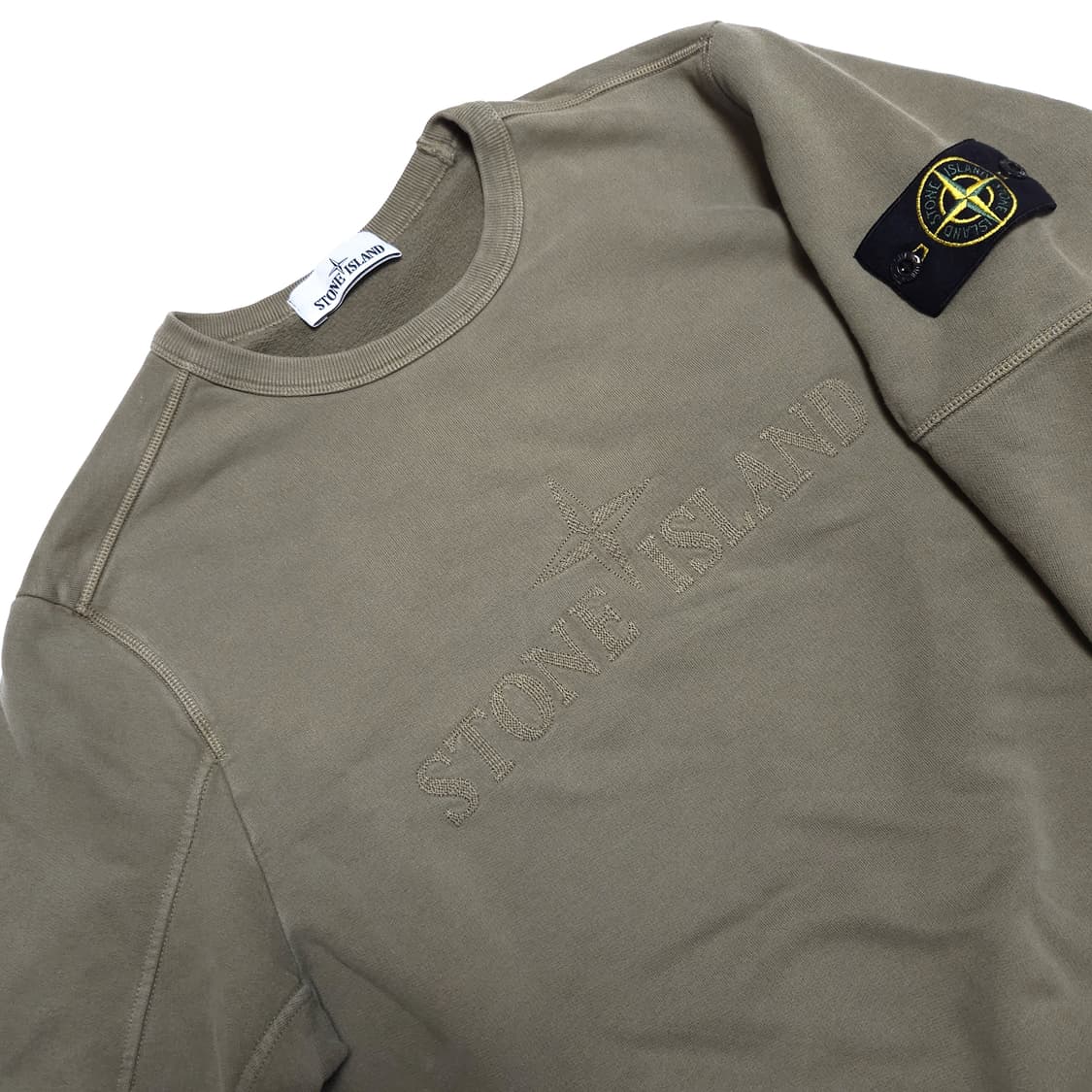 스톤아일랜드 와펜 가먼트다이 스웻셔츠 맨투맨 상품이미지4
