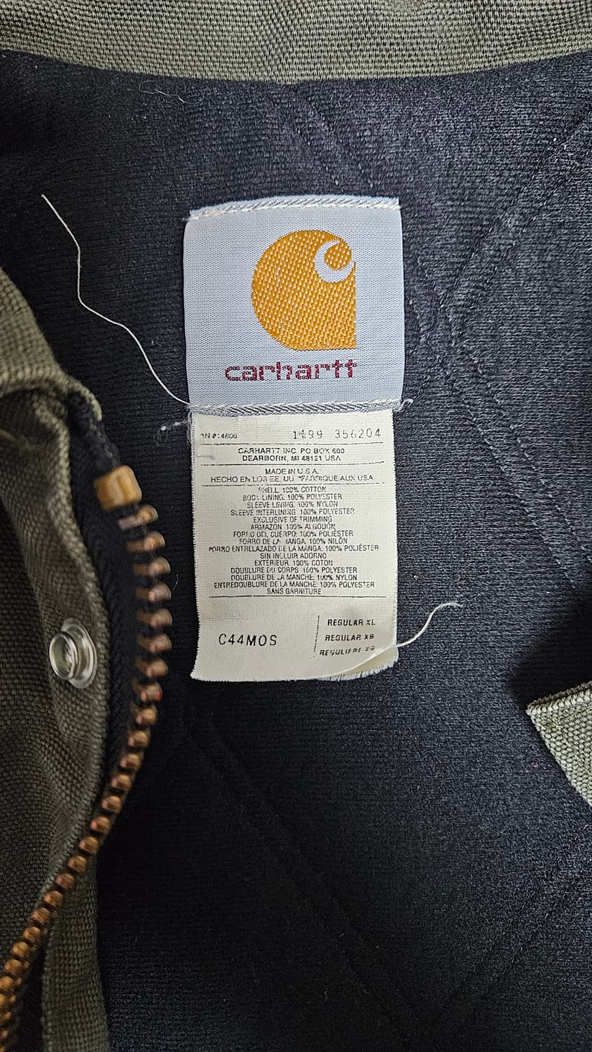 빈티지 칼하트 C44 모스그린 인슐레이트 파카 상품이미지5