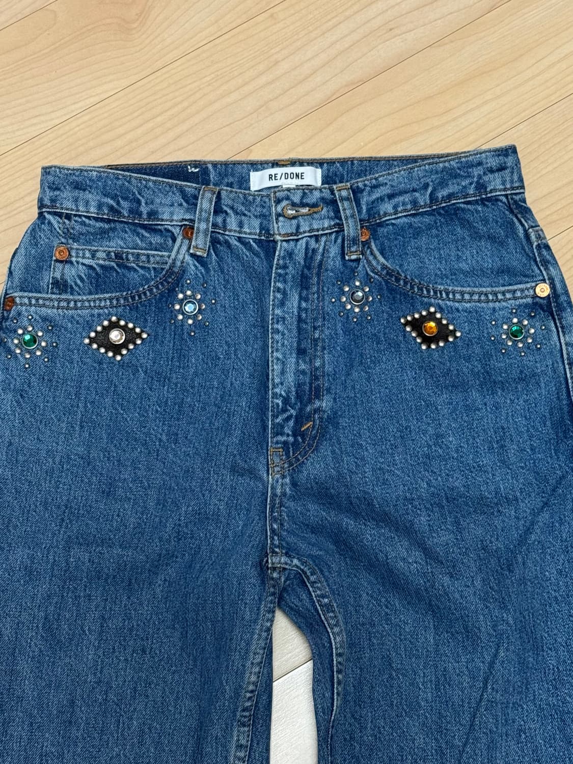 리던 스터드 데님 팬츠 상품이미지2