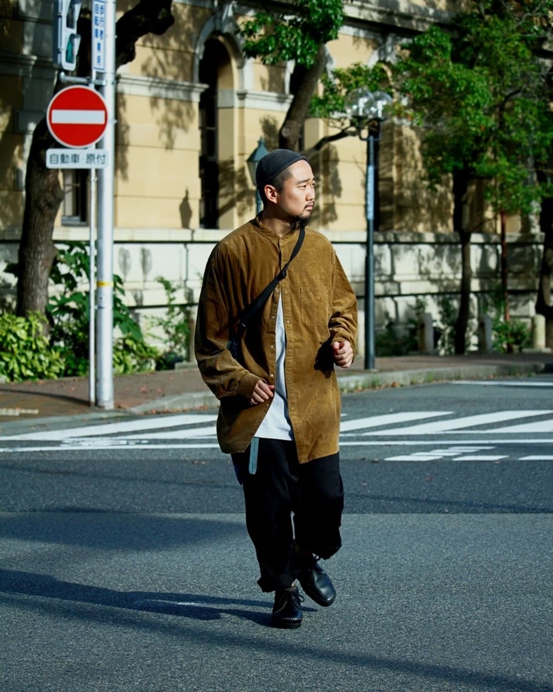 노스페이스 퍼플라벨 밴드카라 코듀로이 셔츠 상품이미지1