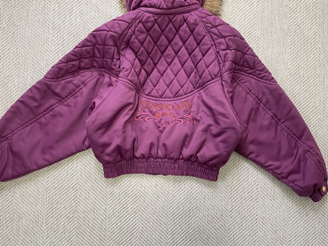 켄쇼 아베 스포츠 퀼팅 퍼후드 크롭 점퍼  J04100 상품이미지8