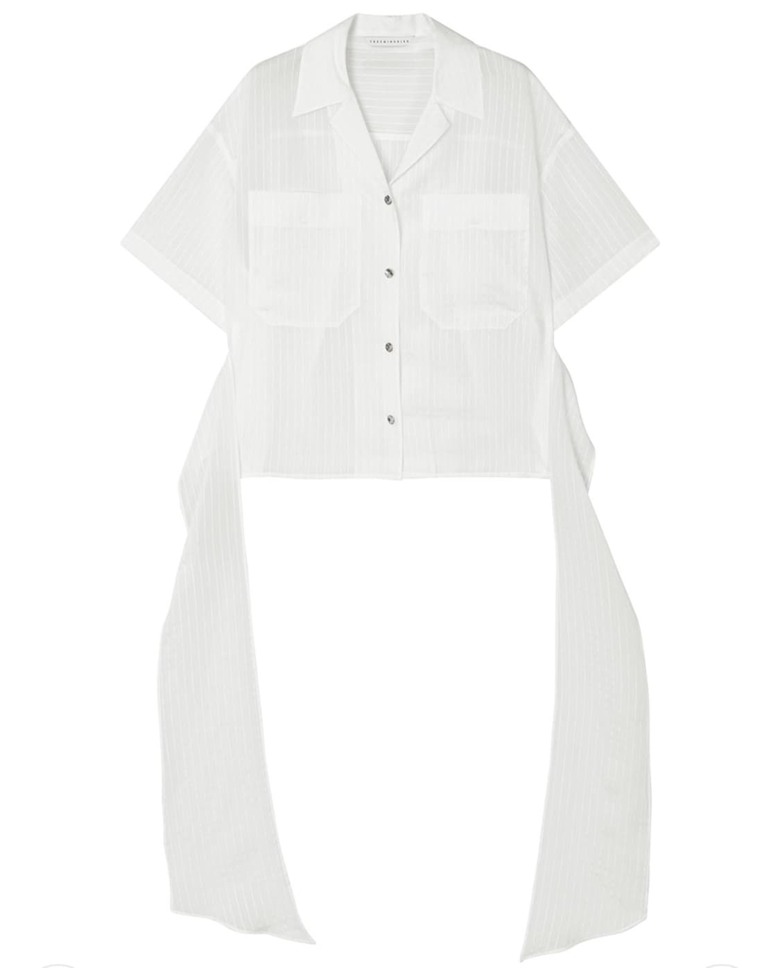 트리밍버드 Tie Waist Shirt [ White ] 상품이미지4