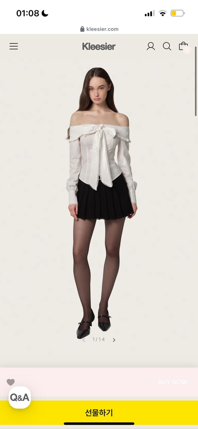 클리시어 리본 블라우스 beloved ribbon blouse 상품이미지1