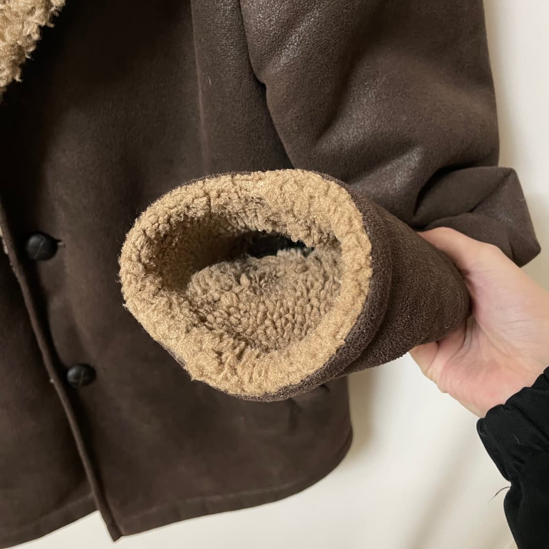 [ L ] 유니클로 남성 양털 무스탕 자켓 상품이미지5