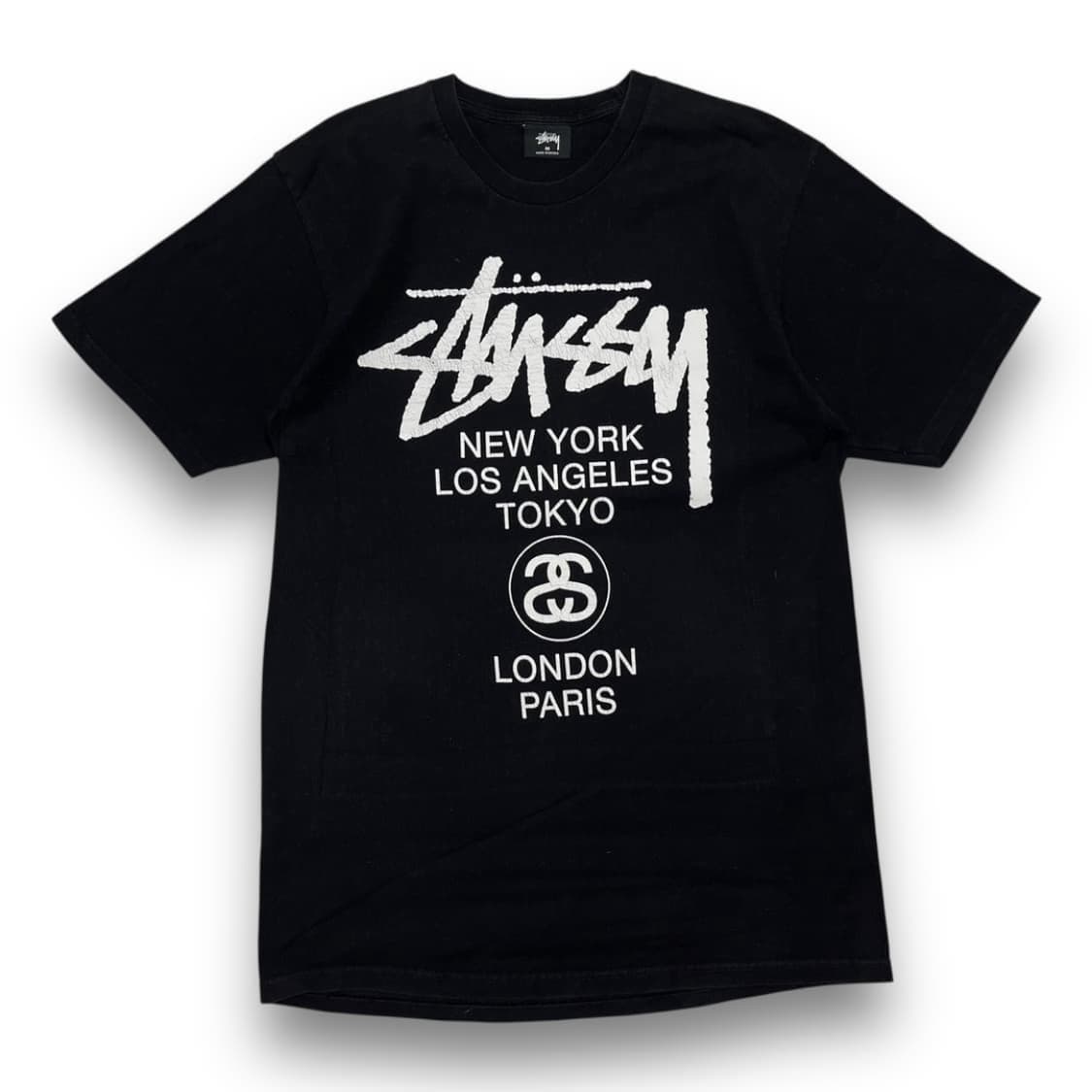 스투시 월드투어 로고 스트릿 반팔 티셔츠 상품이미지1