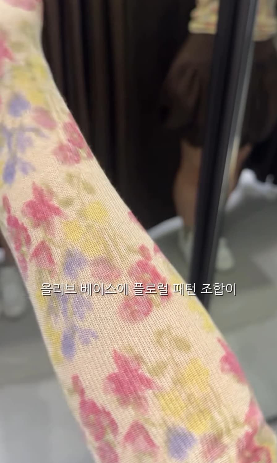 자라 2893/029/330 플로럴 티셔츠 탑 xs 상품이미지4