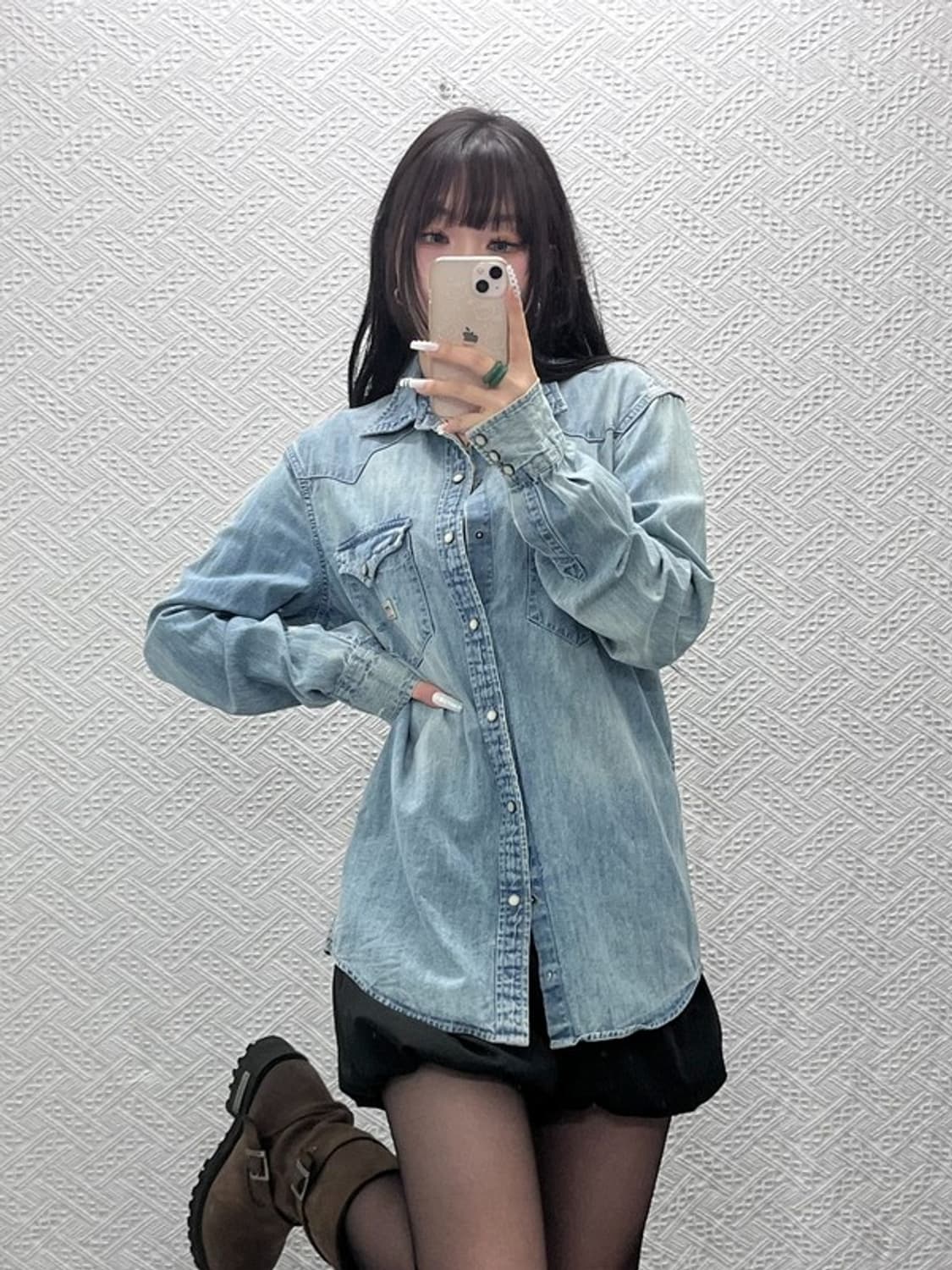 데님앤서플라이 랄프로렌 컨트리 빈티지 데님셔츠 M C10738 상품이미지1