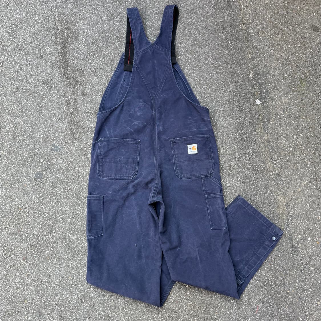 칼하트 더블니 오버롤 네이비 상품이미지4